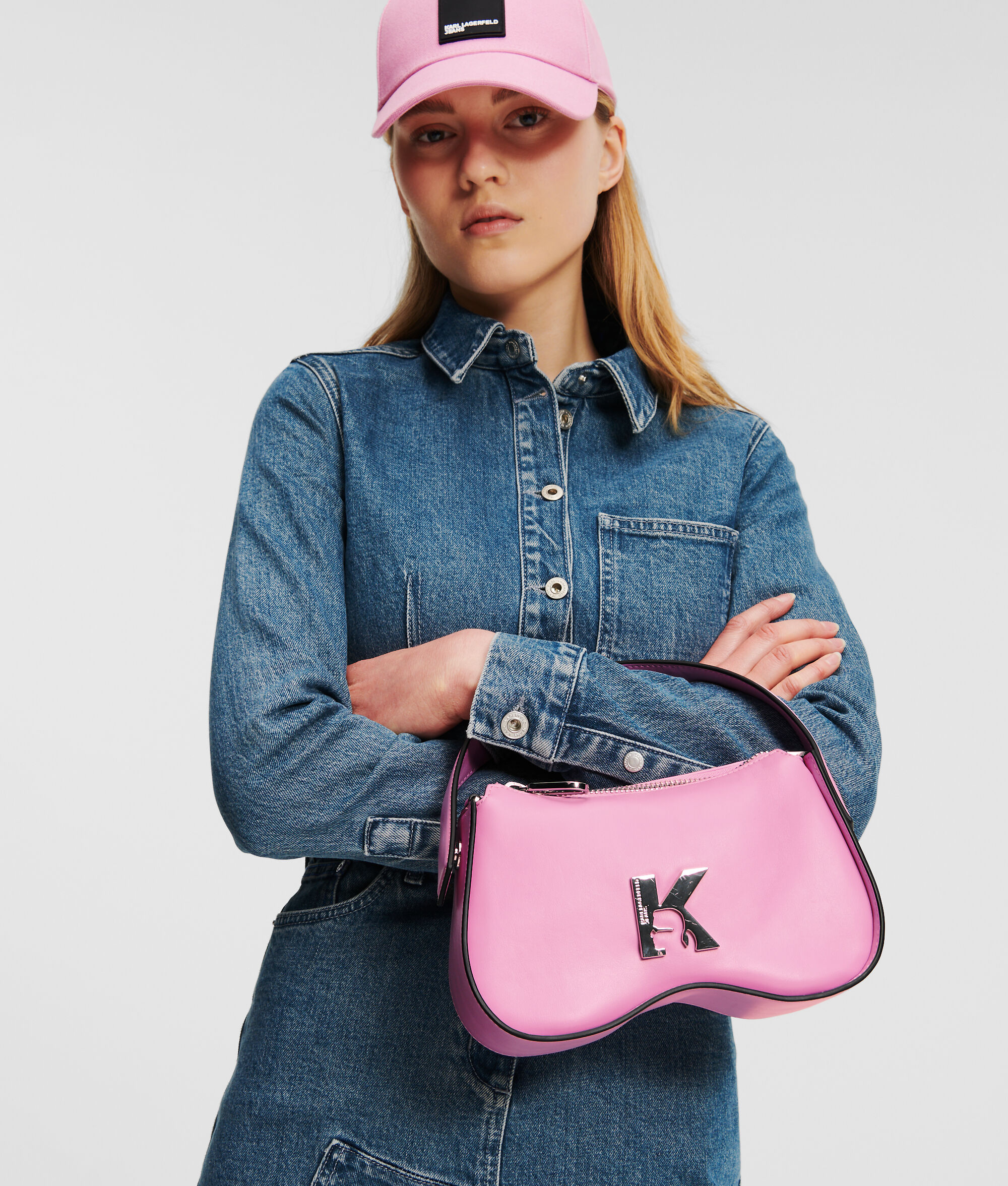 (image for) Versatile KLJ SUNGLASSES TOP-HANDLE CROSSBODY BAG